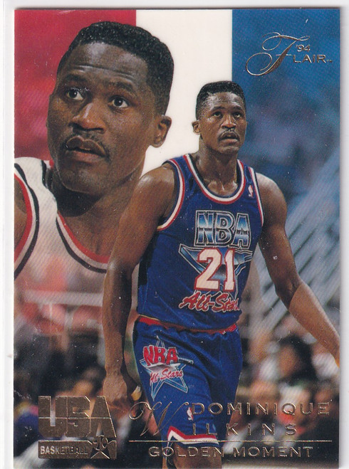 1994 FLEER #107 DOMINIQUE WILKINS GOLDEN MOMENTS- ATLANTA HAWKS
