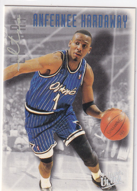 1996 FLEER #141 ANFERNEE HARDAWAY SILVER SCRIPT- ORLANDO MAGIC