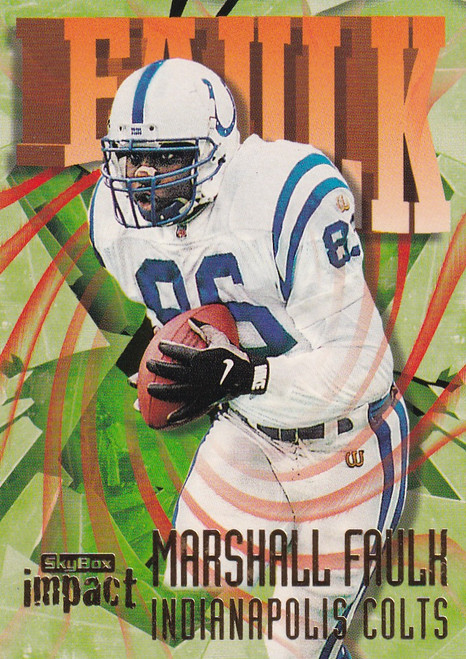 1997 SKYBOX #160 MARSHALL FAULK IMPACT- INDIANAPOLIS COLTS