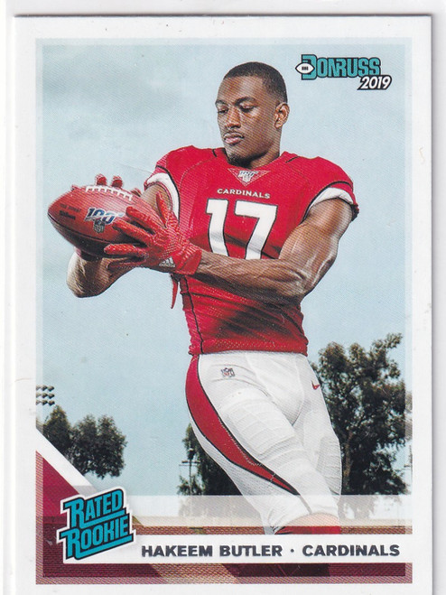 2019 DONRUSS #316 HAKEEM BUTLER- ARIZONA CARDINALS