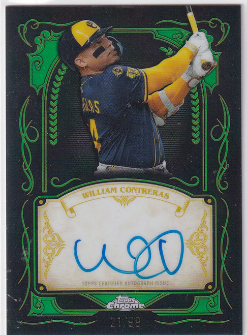 2026 TOPPS CHROME #IS-WC WILLIAM CONTRERAS INK STROKE AUTO /99- MILWAUKEE BREWER
