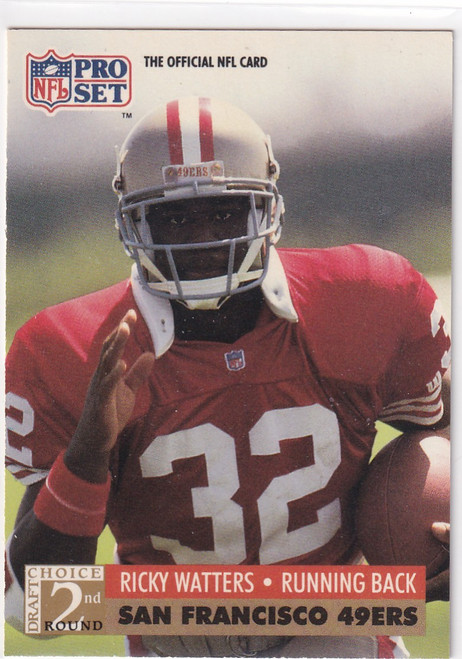 1991 PRO SET #774 RICKY WATTERS- SAN FRANCISCO 49ERS
