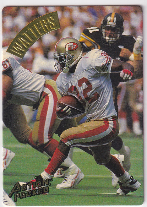 1994 ACTION PACKED #107 RICKY WATTERS- SAN FRANCISCO 49ERS