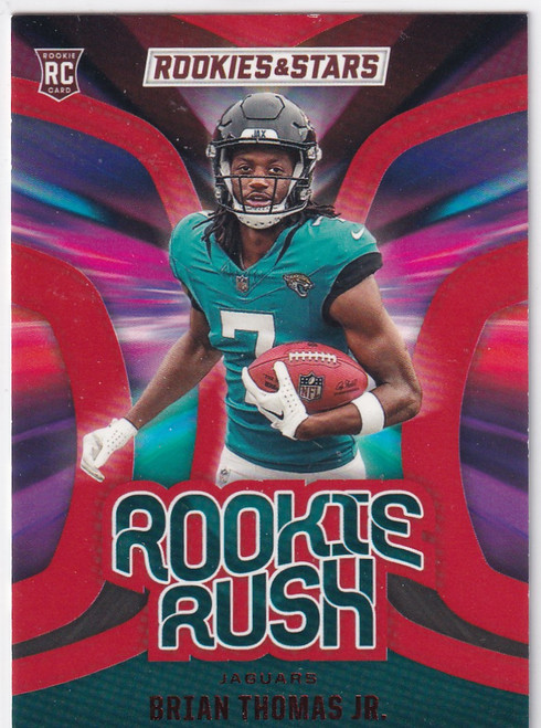 2024 ROOKIES AND STARS #RR-BTJ BRIAN THOMAS JR RUSH RED- JACKSONVILLE JAGUARS