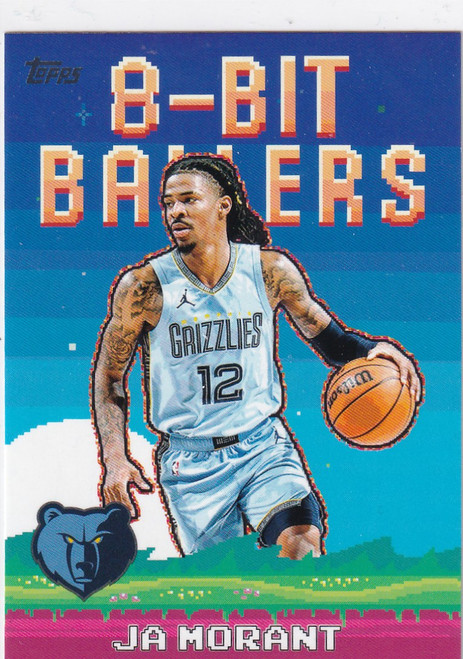 2025 TOPPS #8B-12 JA MORANT 8 BIT BALLERS- MEMPHIS GRIZZLIES