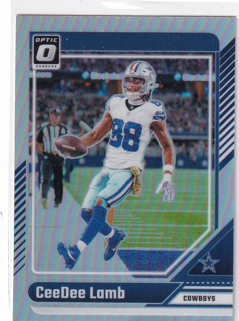 2024 DONRUSS OPTIC #53 CEEDEE LAMB SILVER- DALLAS COWBOYS