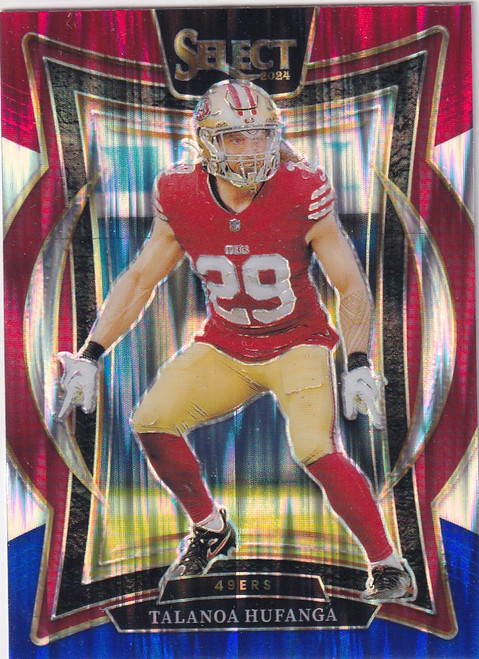 2024 SELECT #46 TALANOA HUFANGA RED WHITE BLUE SHOCK- SAN FRANCISCO 49ERS
