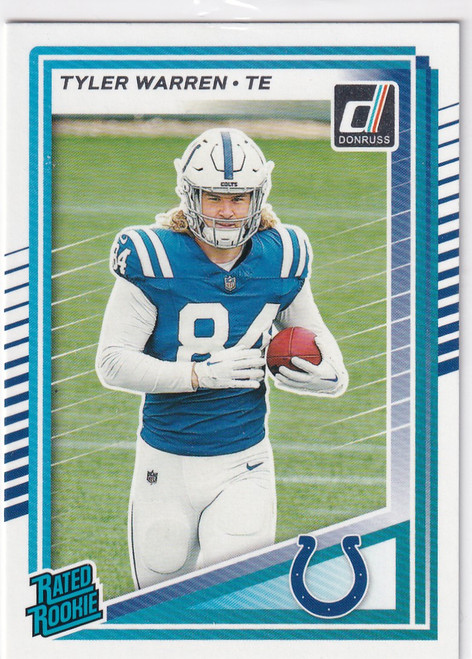 2025 DONRUSS #337 TYLER WARREN- INDIANAPOLIS COLTS