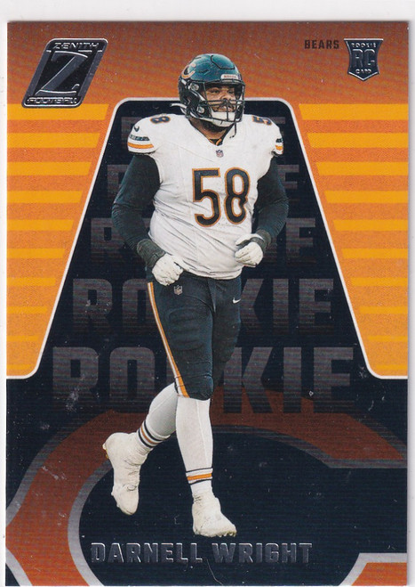 2023 ZENITH #127 DARNELL WRIGHT ROOKIE- CHICAGO BEARS