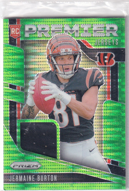 2024 PRIZM #PJ-JBN JERMAINE BURTON GREEN PULSAR- CINCINNATI BENGALS