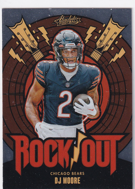 2024 ABSOLUTE #RO-DME DJ MOORE ROCK OUT- CHICAGO BEARS