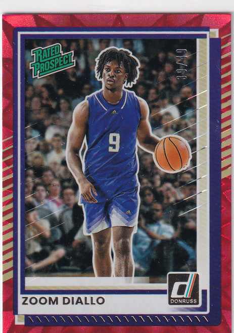 2025-26 DONRUSS #56 ZOOM DIALLO RED EXPLOSION 39/49- KENTUCKY WILDCATS