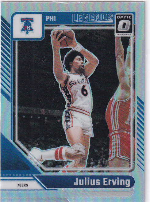 2024-25 DONRUSS OPTIC #232 JULIUS ERVING SILVER LEGENDS- PHILADELPHIA 76ERS