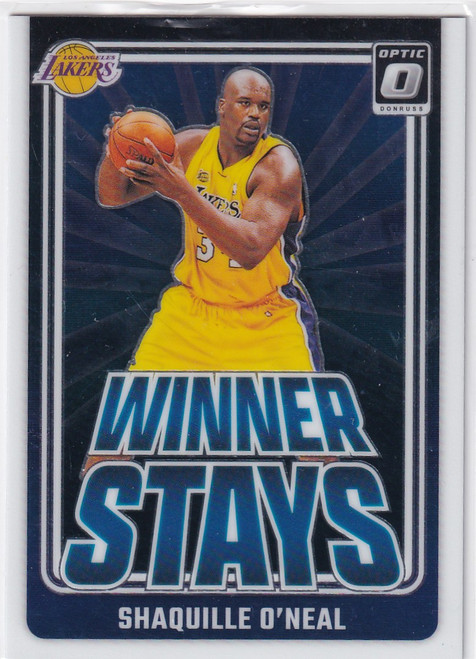 2024-25 DONRUSS OPTIC #11 SHAQUILLE ONEAL WINNER STAYS- LOS ANGELES LAKERS