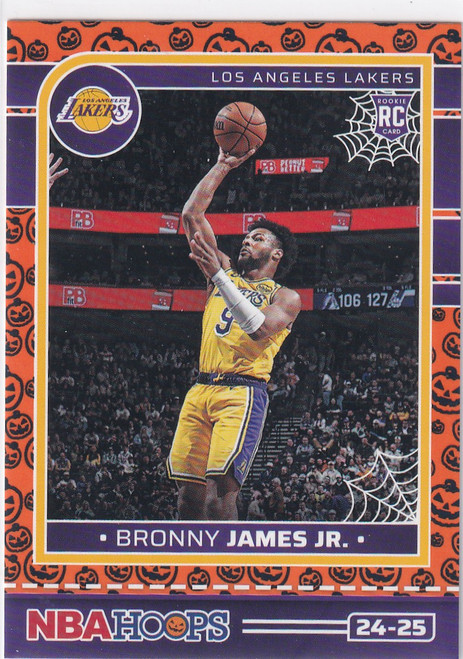 2024-25 HAUNTED HOOPS #279 BRONNY JAMES JR PUMPKIN- LOS ANGELES LAKERS