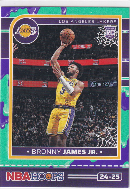 2024-25 HAUNTED HOOPS #279 BRONNY JAMES JR SLIME- LOS ANGELES LAKERS