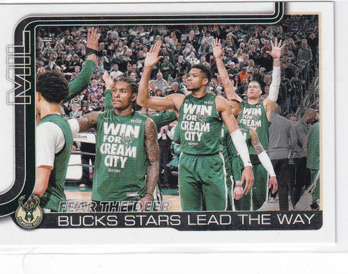 2025 TOPPS #281 FEAR THE DEER- MILWAUKEE BUCKS