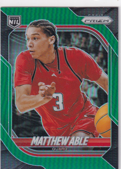 2025-26 PRIZM #106 MATTHEW ABLE GREEN- NC STATE