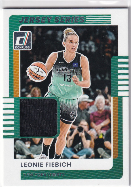 2025 DONRUSS #3 LEONIE FIEBICH JERSEY SERIES PATCH- NEW YORK LIBERTY