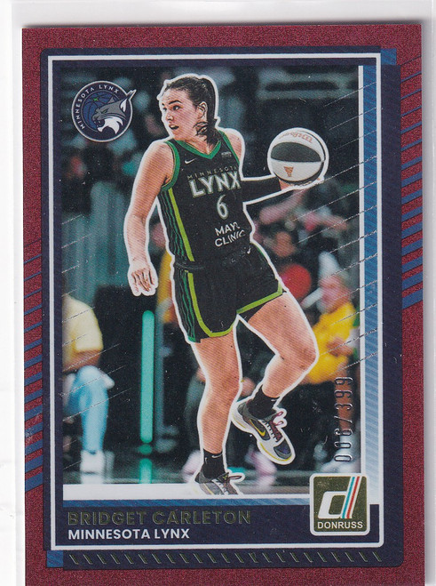 2025 DONRUSS #4 BRIDGET CARLETON RED /399- MINNESOTA LYNX