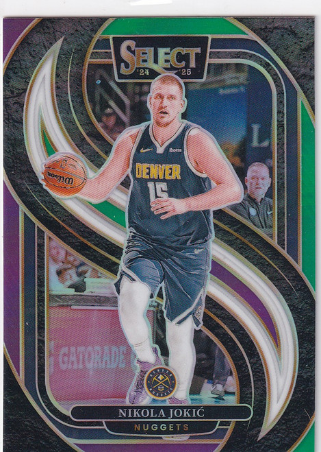 2024-25 SELECT #140 NIKOLA JOKIC GREEN PURPLE- DENVER NUGGETS