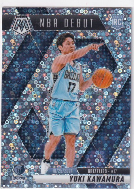2024-25 MOSAIC #265 YUKI KAWAMURA DISCO DEBUT- MEMPHIS GRIZZLIES