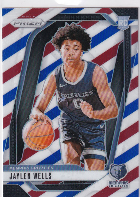 2024-25 PRIZM #239 JAYLEN WELLS RED WHITE BLUE- MEMPHIS GRIZZLIES