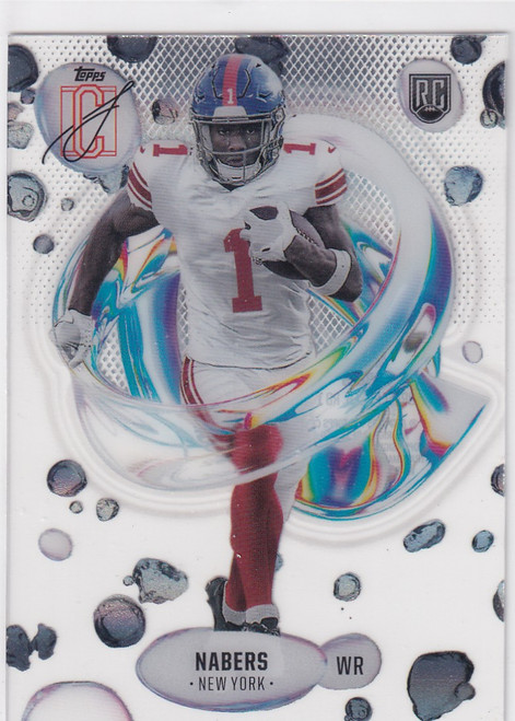 2025 TOPPS SIGNATURE CLASS #F-7 MALIK NABERS CLEAR FLUIDITY- NEW YORK GIANTS