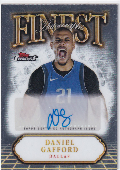 2025 TOPPS FINEST #FA-DG DANIEL GAFFORD AUTO- DALLAS MAVERICKS