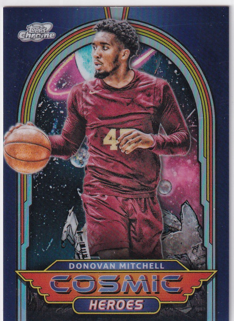 2024 TOPPS CHROME COSMIC #CH-3 DONOVAN MITCHELL HEROS- CLEVELAND CAVALIERS