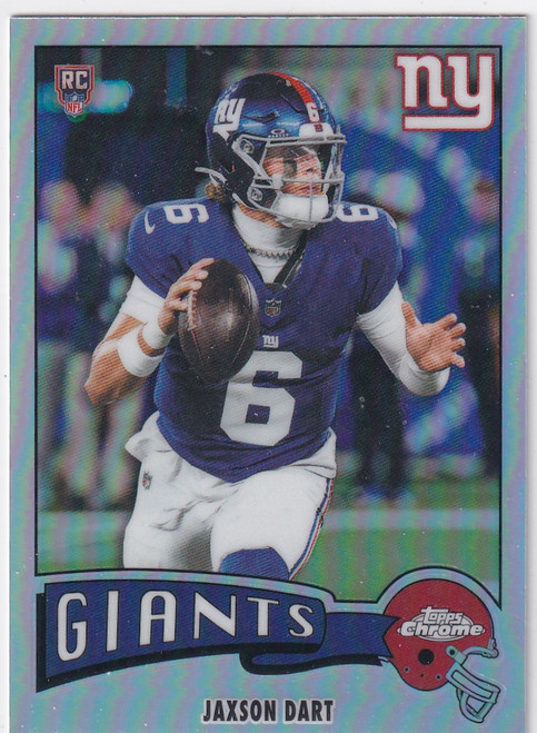 2025 TOPPS CHROME #1975-25 JAXON DART REFRACTOR- NEW YORK GIANTS
