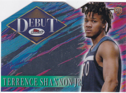 2025 TOPPS FINEST #D-25 TERRENCE SHANNON JR DEBUT DIECUT- MINNESOTA TIMBERWOLVES