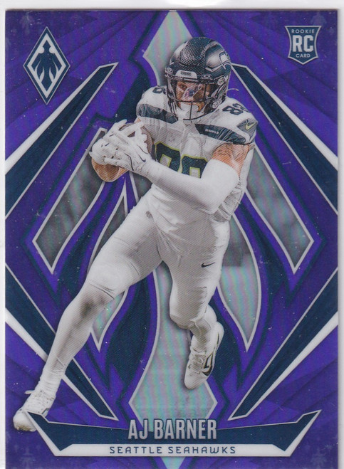 2024 PHOENIX #154 AJ BARNER PURPLE REFRACTOR- SEATTLE SEAHAWKS