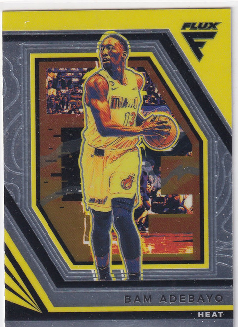 2022-23 FLUX #15 BAM ADEBAYO YELLOW- MIAMI HEAT