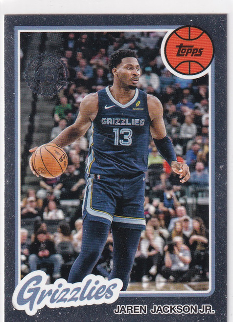 2025 TOPPS #80BK-41 JAREN JACKSON JR THROW BACK- MEMPHIS GRIZZLIES