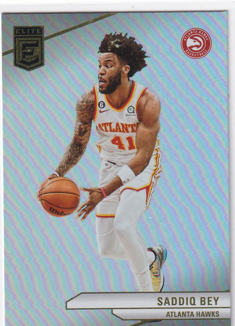 2023-24 DONRUSS ELITE #176 SADDIQ BEY HOLO- ATLANTA HAWKS