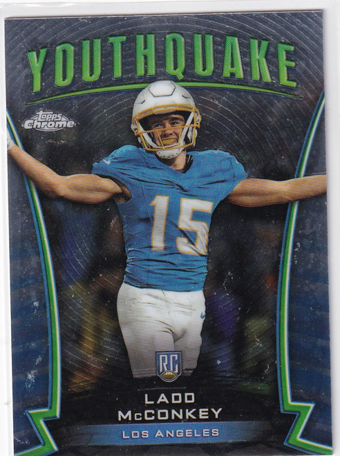 2024 TOPPS CHROME #Y-20 LADD MCCONKEY YOUTHQUAKE- LOS ANGELES CHARGERS