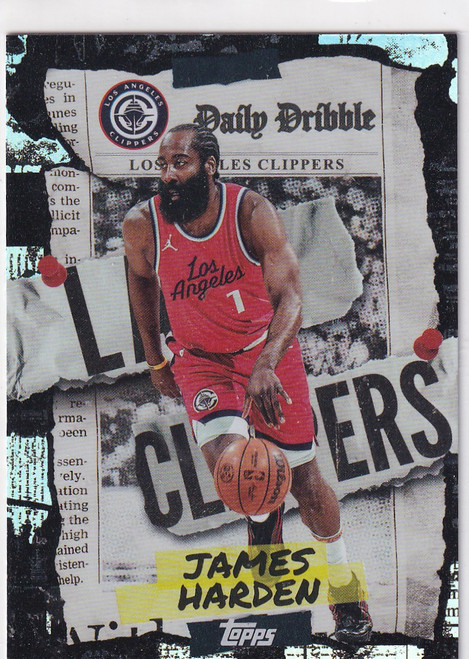 2025 TOPPS #DD-27 JAMES HARDEN DAILY DRIBBLE REFRACTOR- LOS ANGELES CLIPPERS