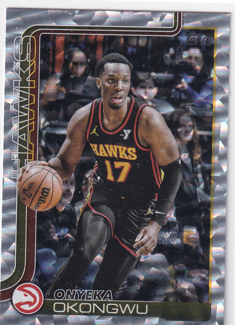 2025 TOPPS #66 ONYEKA OKONGWU CRACKLE BOARD- ATLANTA HAWKS