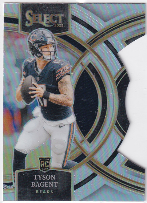 2023 SELECT #123 TYSON BAGNET SILVER PRIZM DIE CUT- CHICAGO BEARS