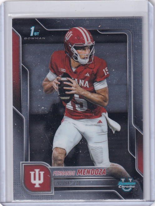 2025 Bowman Chrome University #109 Fernando Mendoza - Indiana