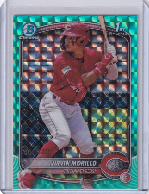 2025 Bowman Chrome Aqua Geometric #BCP-160 Jirvin Morillo 64/125 - Reds