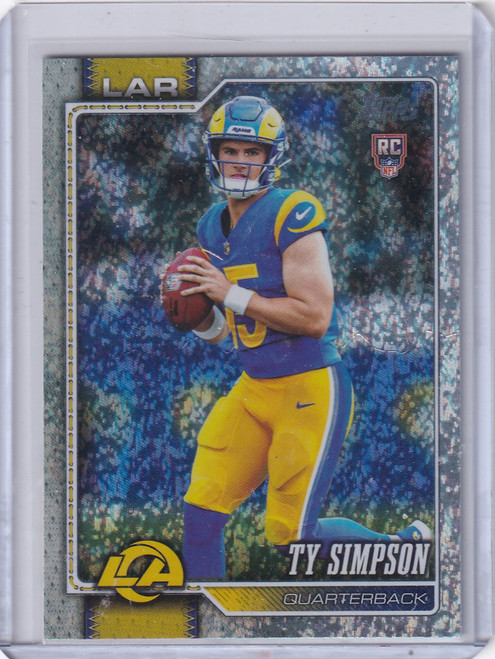 2026 Topps Flagship Football #302 Holo Foil Ty Simpson - Rams