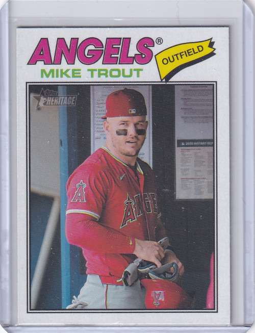 2026 Topps Heritage #163 Mike Trout Image Variation SP - Angels