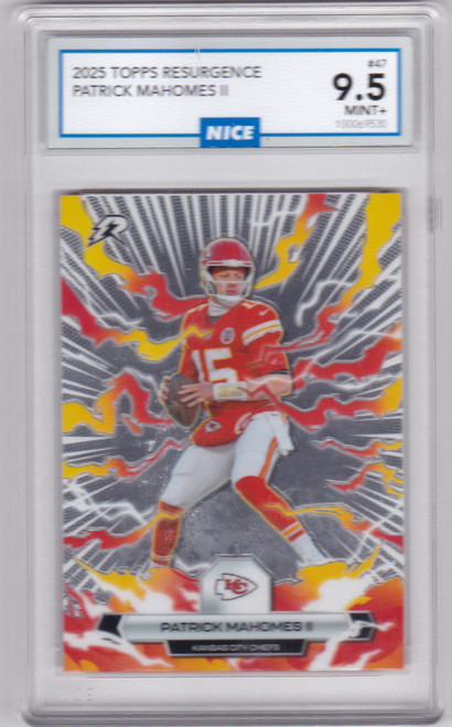 2025 Topps Resurgence #47 Patrick Mahomes II Graded 9.5 MINT Kansas City Chiefs