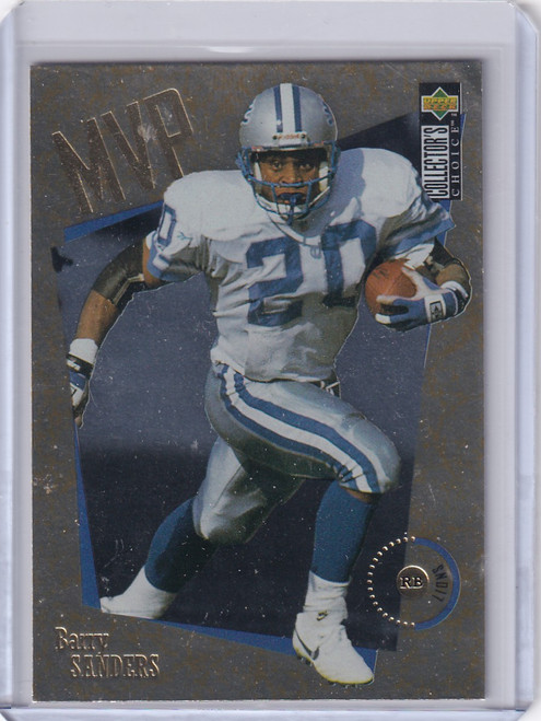 1996 Upper Deck Collector's Choice MVP Gold #M16 Barry Sanders - Lions