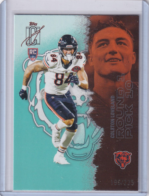 2025 Topps Signature Class Teal #113 Colston Loveland 196/225 - Bears