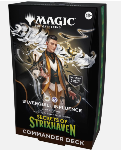 Magic the Gathering Secrets of Strixhaven Commander Deck : Silverquill Influence
