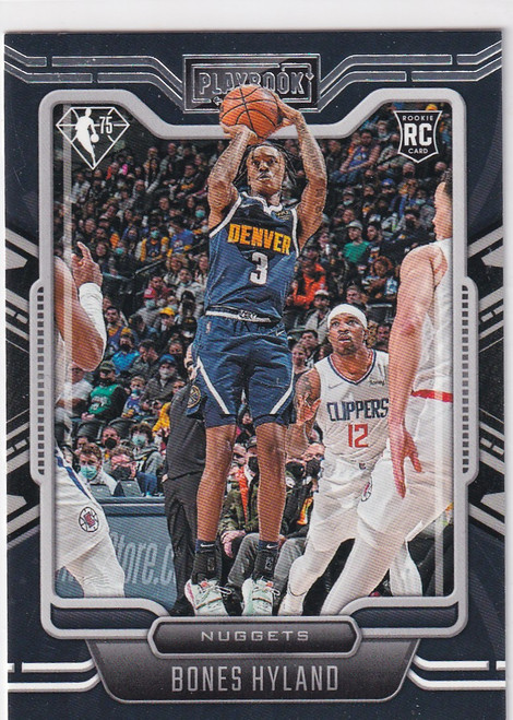 2021-22 CHRONICALS PLAYBOOK #291 BONES HYLAND 75 YEARS- DENVER NUGGETS