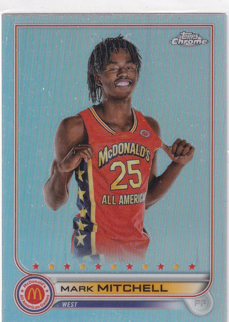2022 TOPPS CHROME MCDONALDS #66 MARK MITCHELL REFRACTOR- DUKE